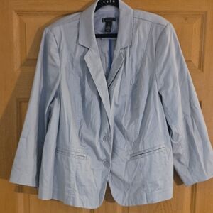 Lane Bryant Women's Light Gray Blazer Sz 24‎